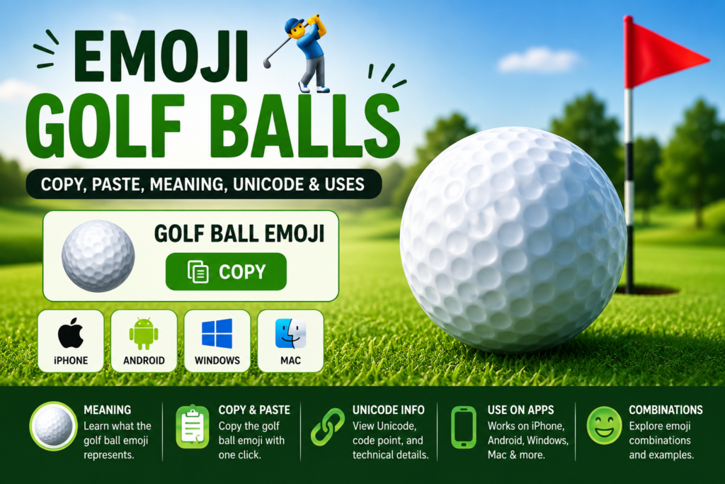 emoji golf balls