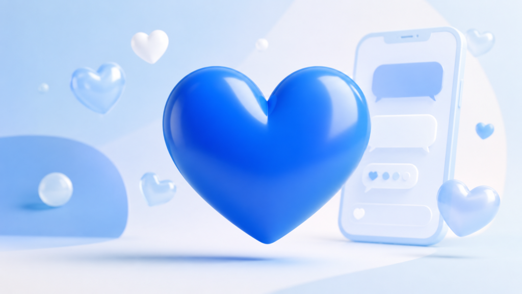 what does the blue heart emoji mean