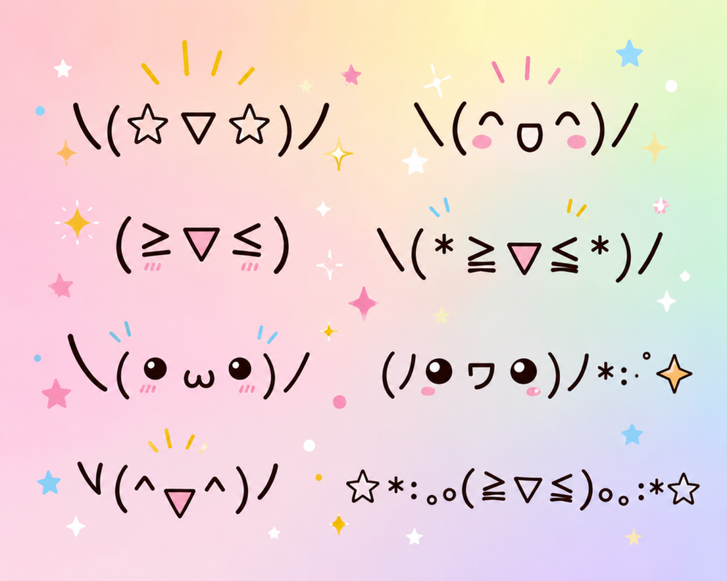 excited kaomoji