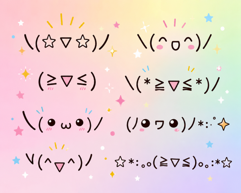 excited kaomoji
